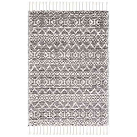 Safavieh 8 x 10 ft. Rectangle Natura Area Rug Ivory & Black NAT341A-8